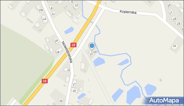 Kuźnica, Nowodzielska, 15, mapa Kuźnica