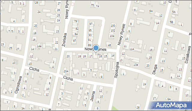 Łabiszyn, Nowy Rynek, 17A, mapa Łabiszyn