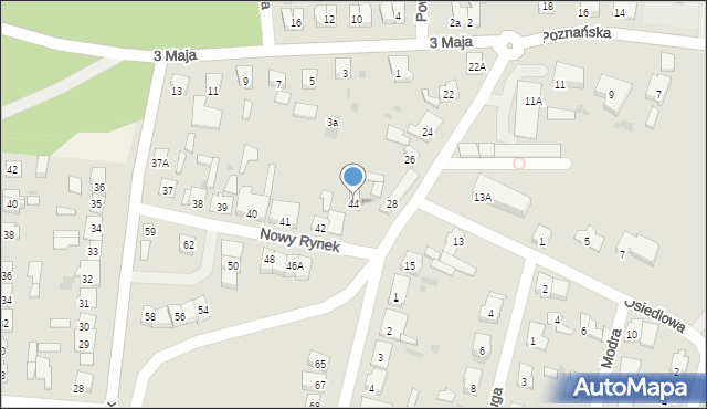 Łabiszyn, Nowy Rynek, 44, mapa Łabiszyn