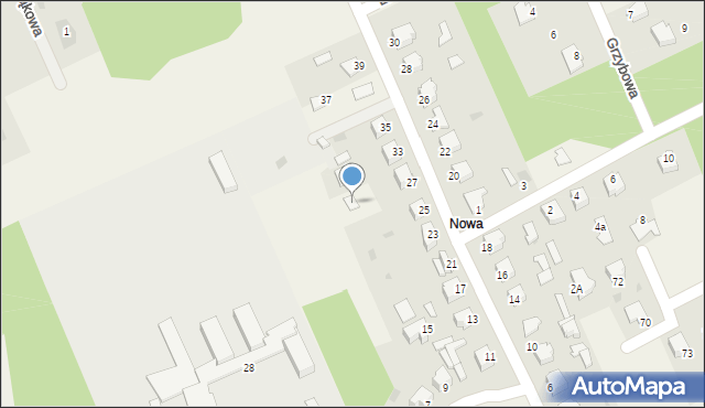 Laskowiec, Nowa, 27, mapa Laskowiec