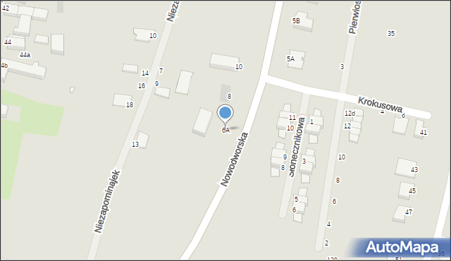 Legnica, Nowodworska, 6A, mapa Legnicy