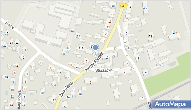 Lidzbark, Nowy Rynek, 11, mapa Lidzbark