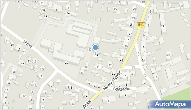 Lidzbark, Nowy Rynek, 13A, mapa Lidzbark