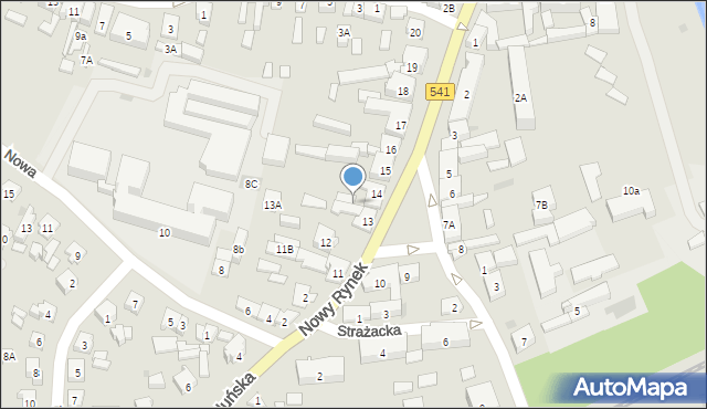 Lidzbark, Nowy Rynek, 14A, mapa Lidzbark