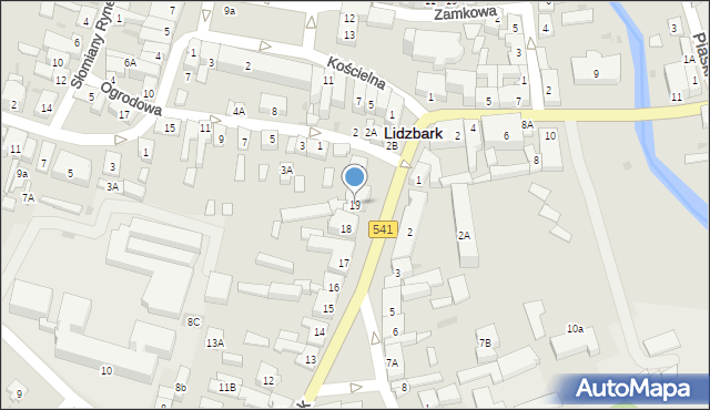 Lidzbark, Nowy Rynek, 19, mapa Lidzbark