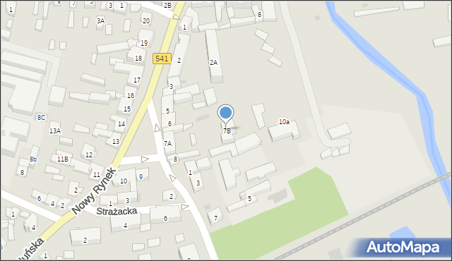 Lidzbark, Nowy Rynek, 7B, mapa Lidzbark
