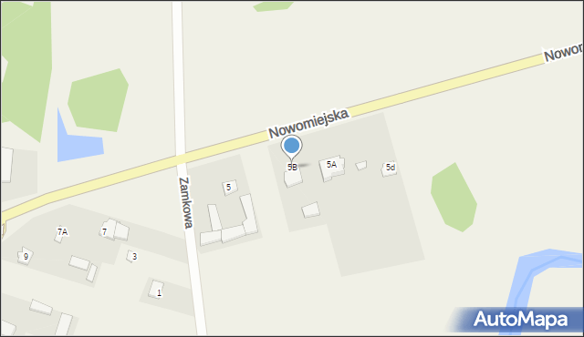 Liw, Nowomiejska, 5B, mapa Liw