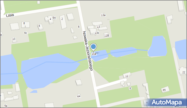Łódź, Nowaka-Jeziorańskiego Jana, 11a, mapa Łodzi