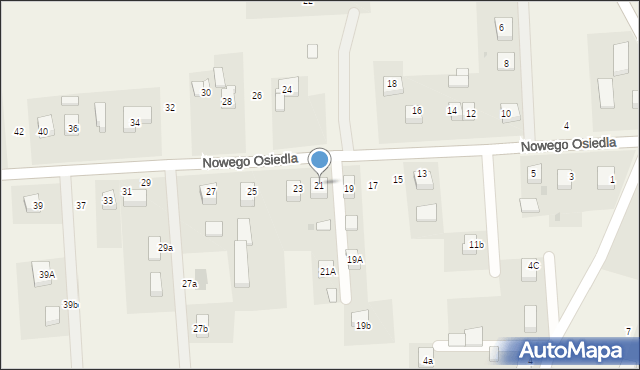 Łozina, Nowego Osiedla, 21, mapa Łozina