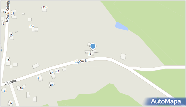 Lubawka, Nowa Kolonia, 20, mapa Lubawka