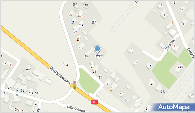 Lubicz Górny, Nowa, 17A, mapa Lubicz Górny