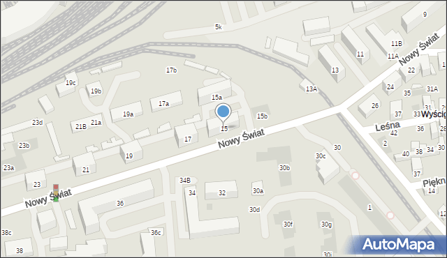 Lublin, Nowy Świat, 15, mapa Lublina