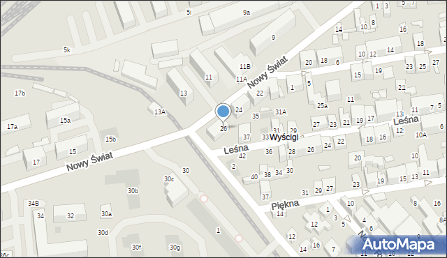 Lublin, Nowy Świat, 26, mapa Lublina