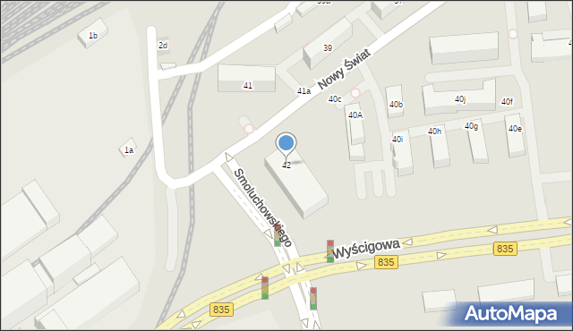 Lublin, Nowy Świat, 42, mapa Lublina