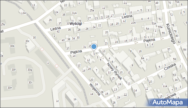 Lublin, Nowy Rynek, 1, mapa Lublina