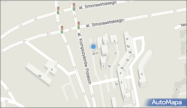 Lublin, Nowowiejskiego Feliksa, 2b, mapa Lublina