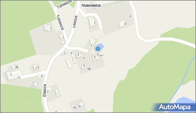 Lubnów, Nowosielce, 5A, mapa Lubnów