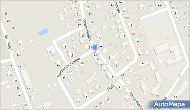 Lubraniec, Nowomiejska, 9a, mapa Lubraniec