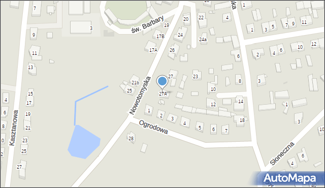Lwówek, Nowotomyska, 27A, mapa Lwówek