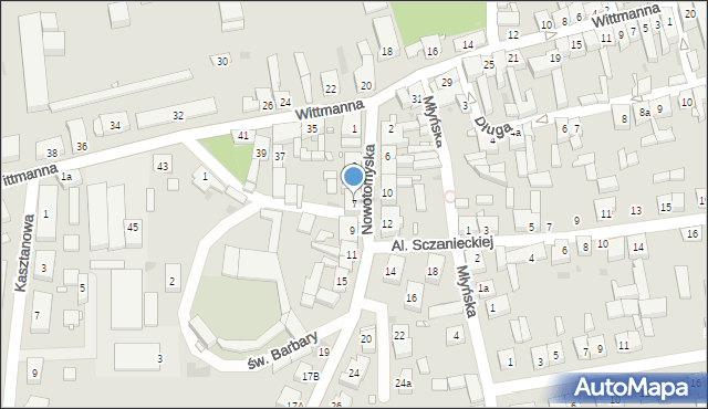 Lwówek, Nowotomyska, 7, mapa Lwówek