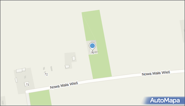 Mała Wieś, Nowa Mała Wieś, 70, mapa Mała Wieś