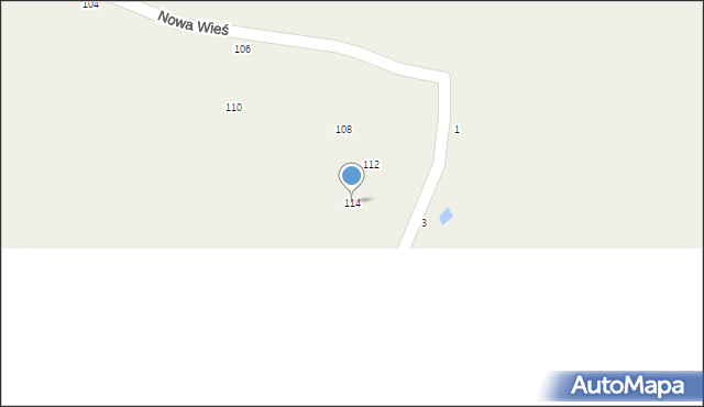 Małec, Nowa Wieś, 114, mapa Małec