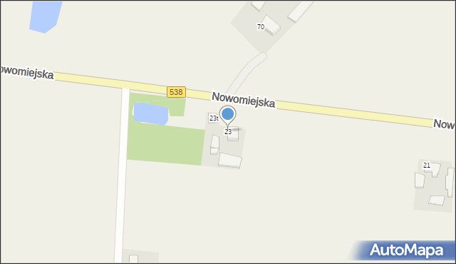 Marzęcice, Nowomiejska, 23, mapa Marzęcice