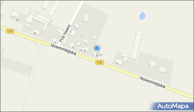 Marzęcice, Nowomiejska, 6, mapa Marzęcice