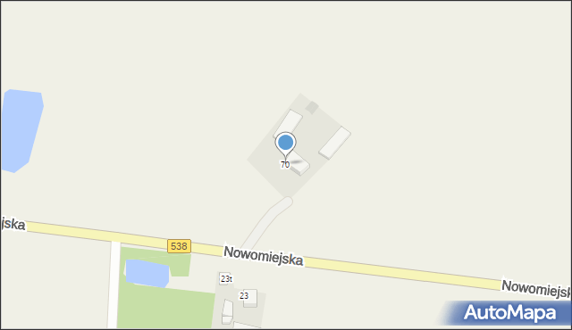 Marzęcice, Nowomiejska, 70, mapa Marzęcice