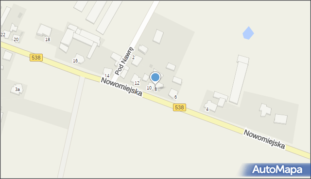 Marzęcice, Nowomiejska, 8, mapa Marzęcice