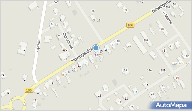 Maszewo, Nowogardzka, 14, mapa Maszewo