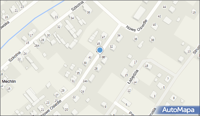 Mechlin, Nowe Osiedle, 412, mapa Mechlin