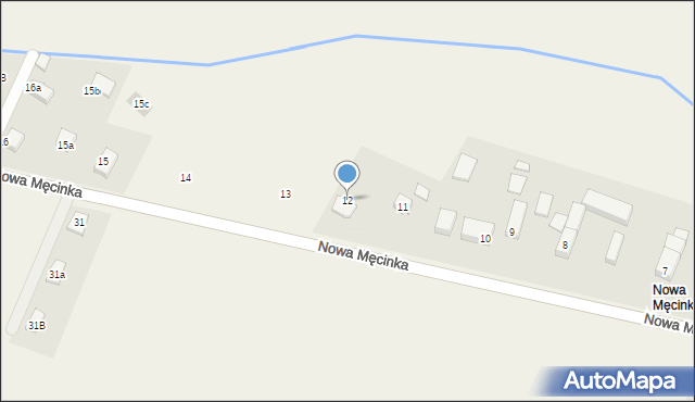 Męcinka, Nowa Męcinka, 12, mapa Męcinka