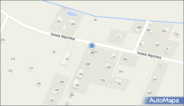 Męcinka, Nowa Męcinka, 29A, mapa Męcinka