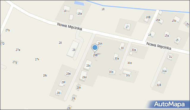 Męcinka, Nowa Męcinka, 29B, mapa Męcinka