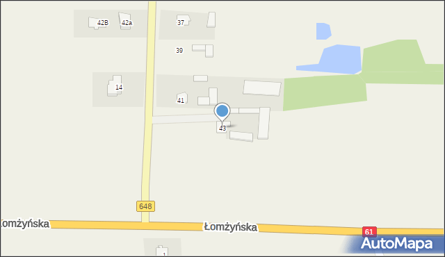 Miastkowo, Nowogrodzka, 43, mapa Miastkowo