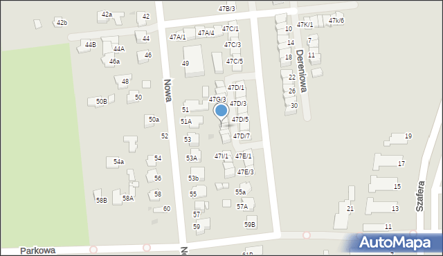 Mielec, Nowa, 47H/2, mapa Mielca