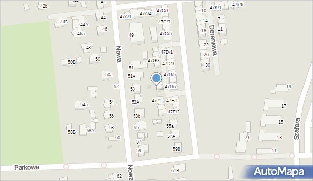 Mielec, Nowa, 47H/4, mapa Mielca