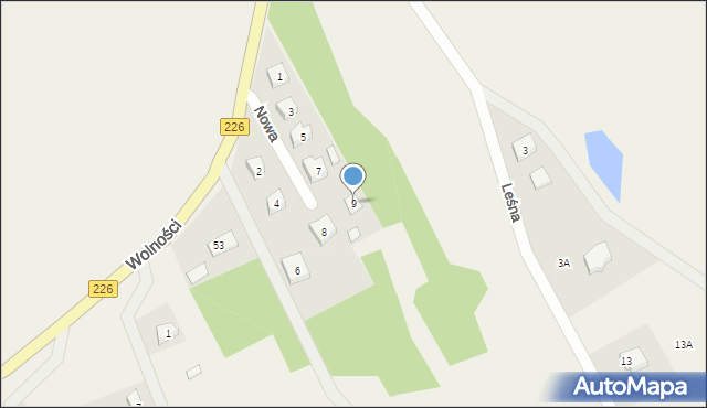 Mierzeszyn, Nowa, 9, mapa Mierzeszyn