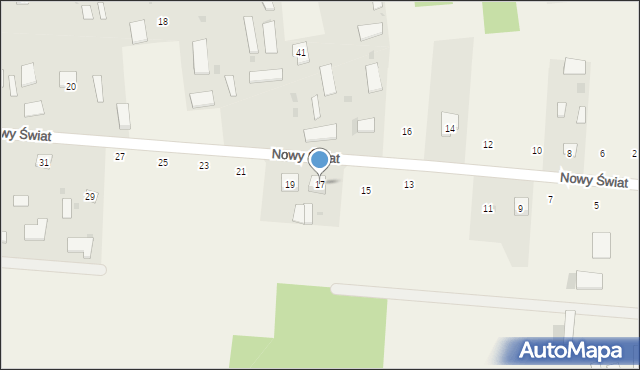 Milejczyce, Nowy Świat, 17, mapa Milejczyce