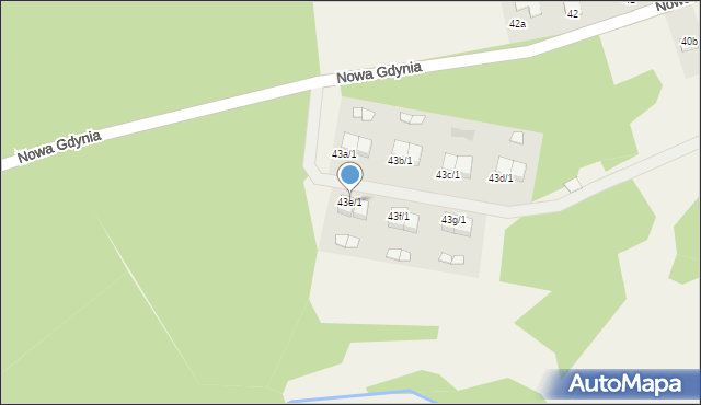 Minikowo, Nowa Gdynia, 43e/1, mapa Minikowo