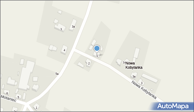 Motaniec, Nowa Kobylanka, 1, mapa Motaniec