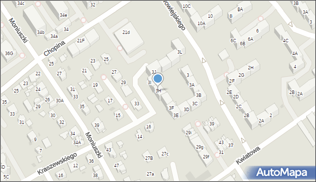 Mysłowice, Nowowiejskiego Feliksa, 3H, mapa Mysłowice
