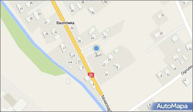 Nawojowa, Nowosądecka, 18, mapa Nawojowa