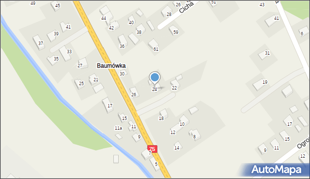 Nawojowa, Nowosądecka, 24, mapa Nawojowa