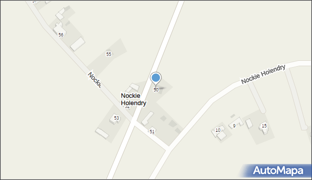 Nockie Holendry, Nockie Holendry, 50, mapa Nockie Holendry