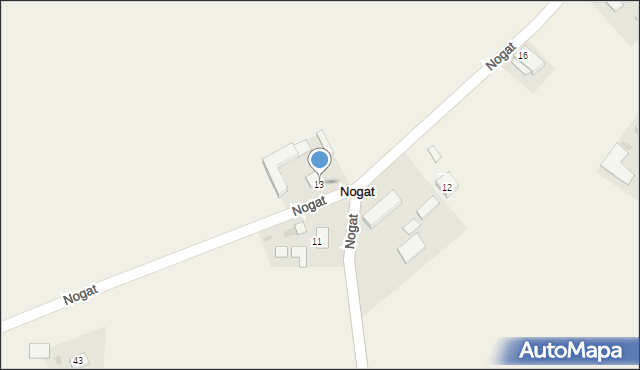 Nogat, Nogat, 13, mapa Nogat