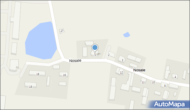 Nosale, Nosale, 1, mapa Nosale