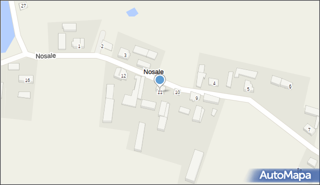 Nosale, Nosale, 11, mapa Nosale