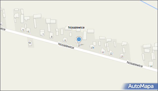Nosalewice, Nosalewice, 10, mapa Nosalewice